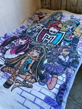 Півковдра полуторна MONSTER HIGH. Пододеяльник коттон 200 х 160 см