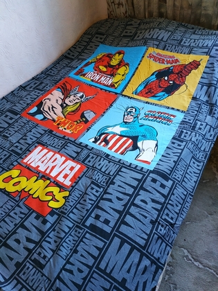 Півковдра полуторна MARVEL. Пододеяльник бязь 200 х 130 см