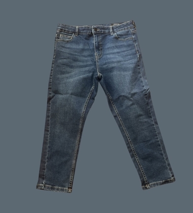 Джинси капрі темно-сині жіночі прямого крою від DENIM BY TU у 14 розмірі
