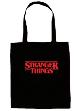 Стильний та місткий шопер із зображенням у стилі серіалу Дивні дива (Stranger Things)