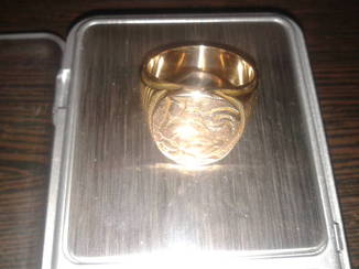 Печатка цыганское золото с пробой
