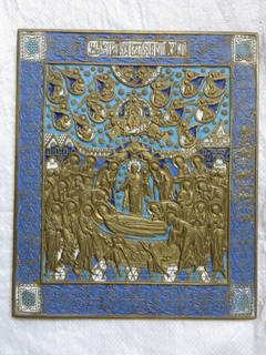 Икона  Успение Пресвятой Богородицы  мастер Хрусталёв 1872 г.