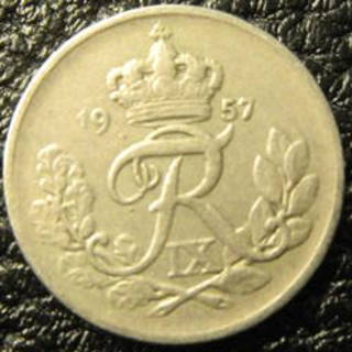10 оре Данія 1957