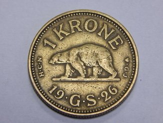 1 крона, 1926 г Гринландия