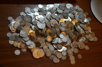 Серебрянные монеты (970шт.)