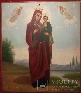 Старовинна ікона &quot;Божа Матір з Ісусом&quot;.