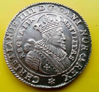 Талер 1644 год. Норвегия.