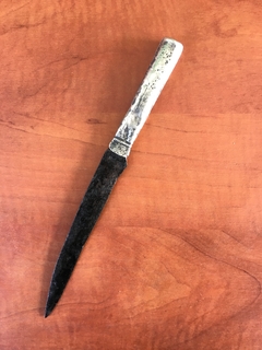 Биметалический нож КР ( серебряная рукоять)