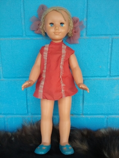 Кукла СССР паричковая на резинках, клеймо
