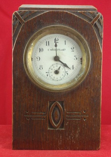 Настольные часы будильник «Г. Мозеръ и К», механизм (LENZKIRON).