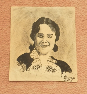 Портрет женщины 1939 г. Рисунок.