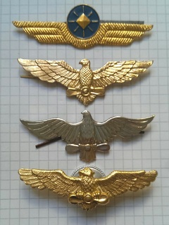 Авиа. ВВС. Украина 1993-2013. Кокарда верхняя (тулья). Авиация/крылышки - 4шт.