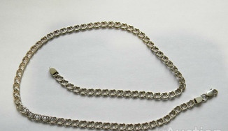 Серебряная Цепочка "Бисмарк", 925 проба, 51,5 х 0,5 см.