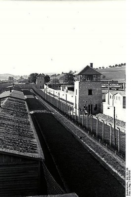 399px-Bundesarchiv_Bild_192-149,_KZ_Mauthausen,_Baracken_und_Wachturm_des_Lagers_Gusen.jpg