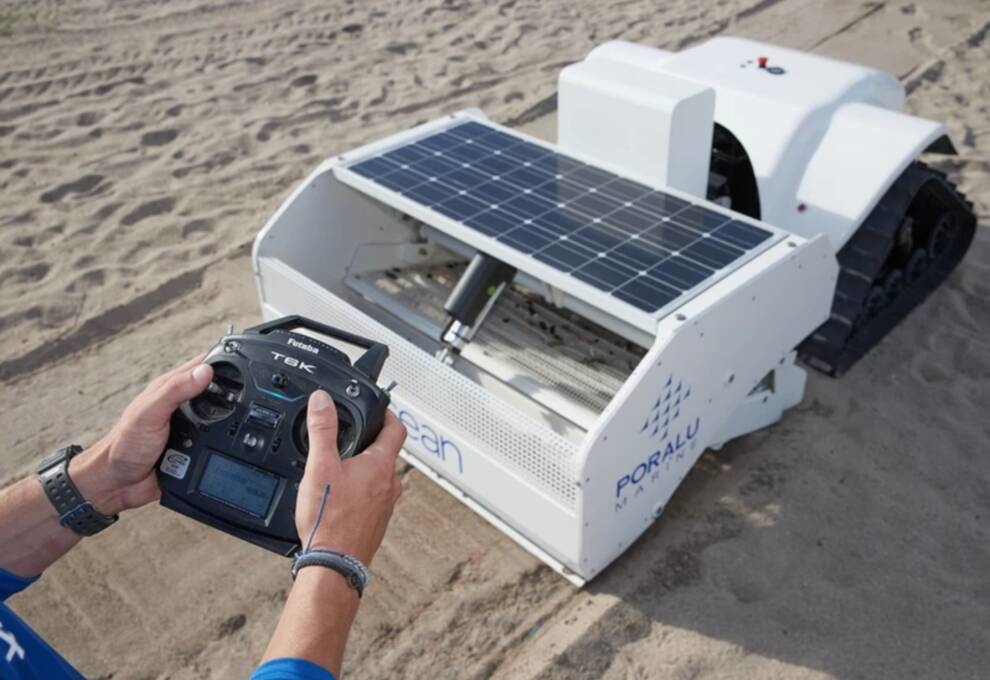American Developers Testing Beach Cleaning Robot