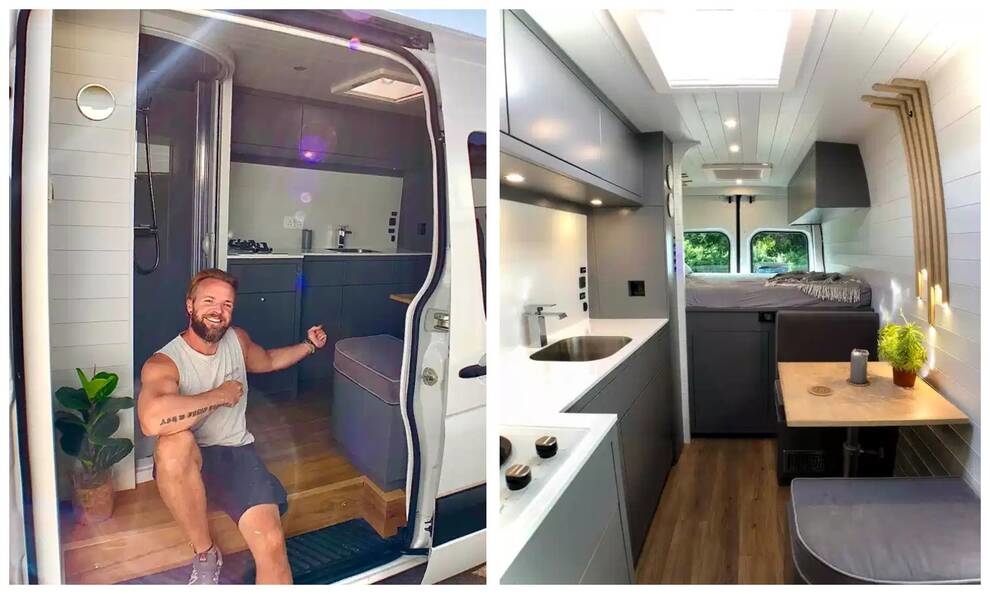 Dream house for travel: the briton converted the bus into a comfortable home