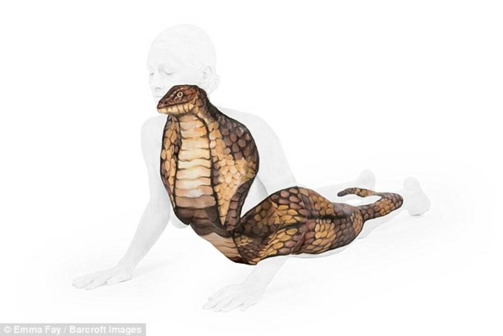 Оптичні ілюзії на голому тілі: «тваринний» боді-арт