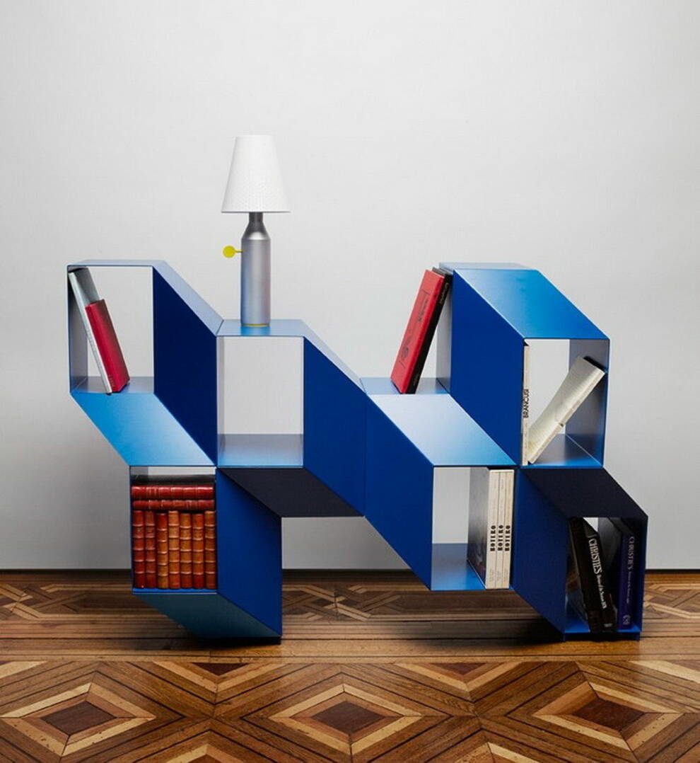 French designer has created a shelving unit with a 3D effect