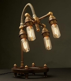 Steampunk lamps: OXO remembered the best examples