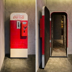Hidden behind a Coca-Cola vending machine: a secret bar in Shanghai