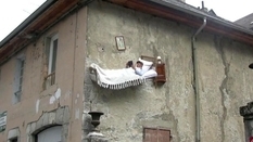 Extreme art or unusual installations by a French artist