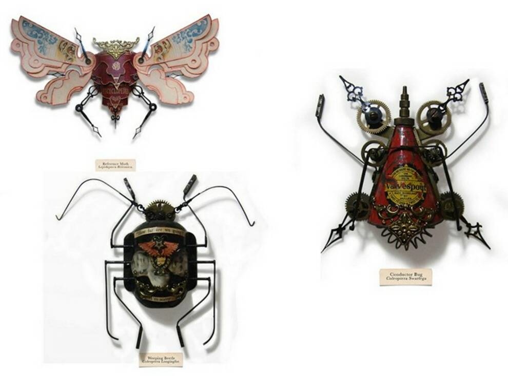 Garbage insects: the master creates original sculptures