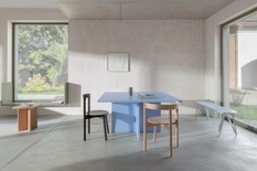 Яскравий обідній стіл у незвичайному дизайні – новинка від Loehr