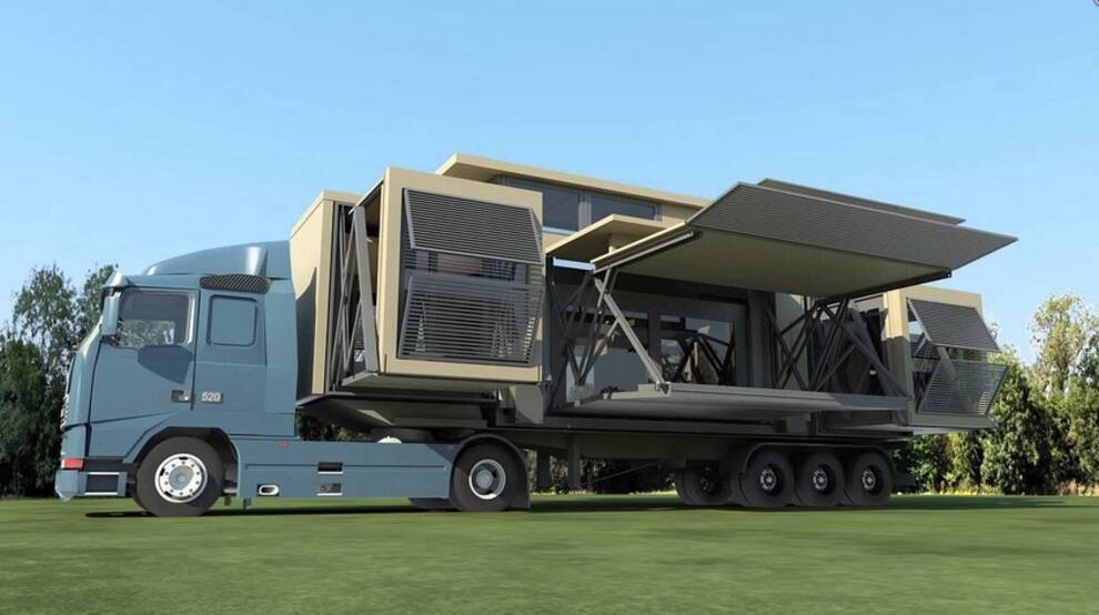 You can take it with you: Ten Fold Engineering presented the concept of a folding house