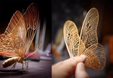 Как живые: насекомые из бамбука от японского художника