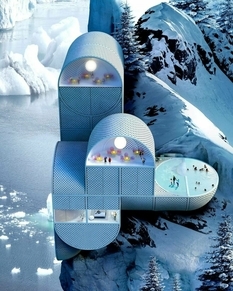 House in the snow-capped mountains - a concept project by architects from Antireality