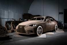 Eco-friendly car: Lexus made of cardboard