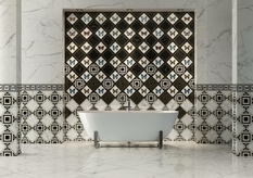 London-based designer has designed a collection of decorative tiles for Villeroy & Boch